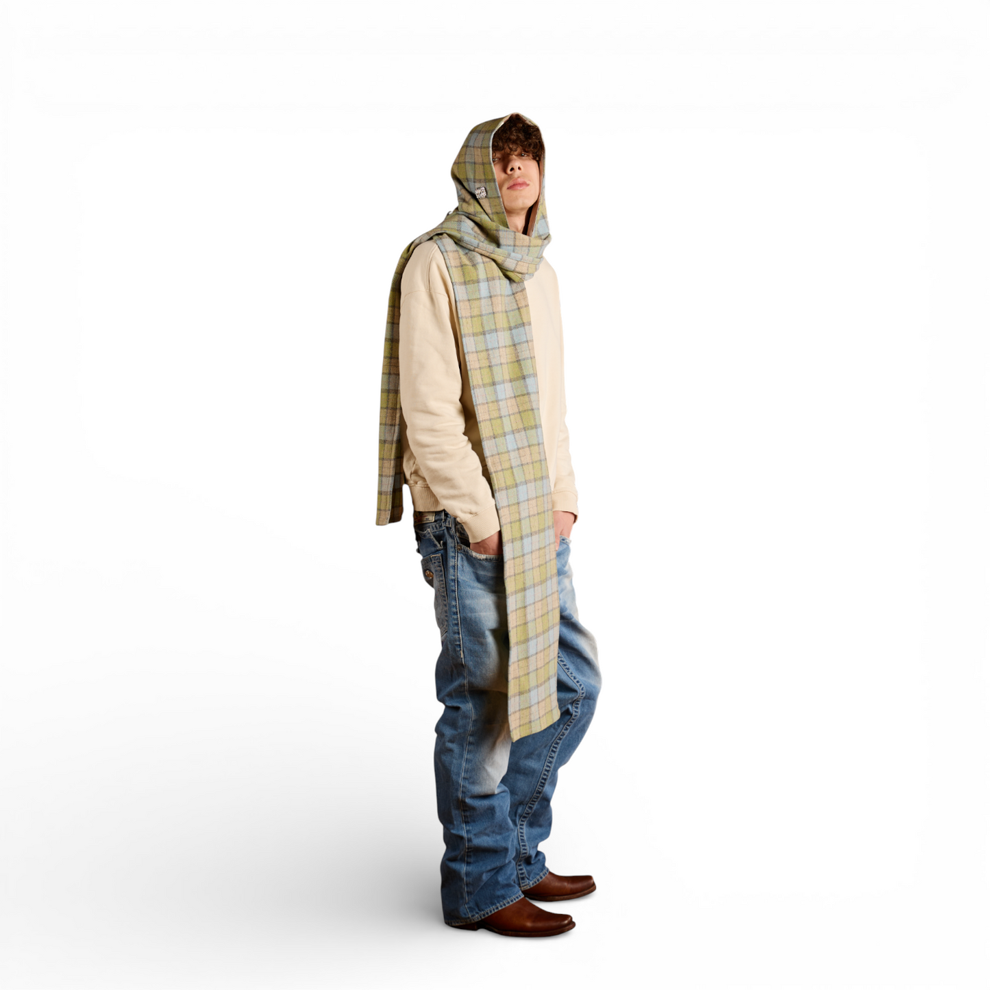 Rei's "Sea Moss" Hooded Scarf II