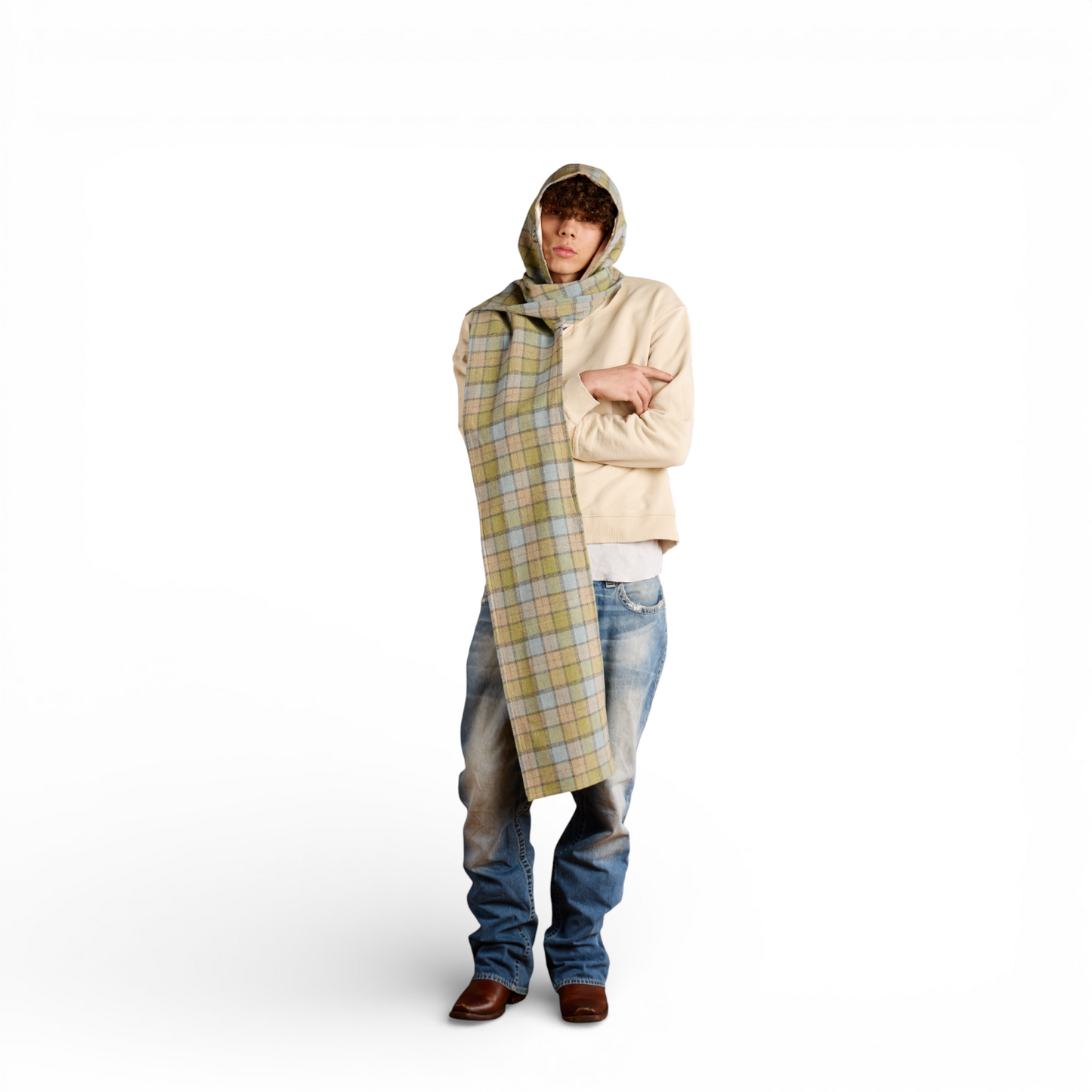 Rei's "Sea Moss" Hooded Scarf II