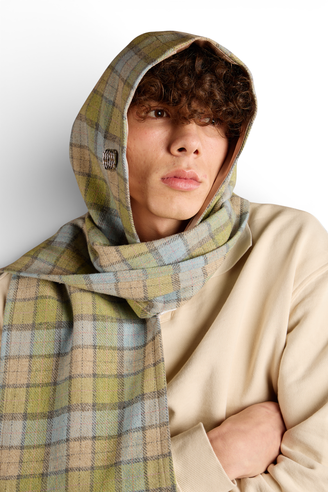 Rei's "Sea Moss" Hooded Scarf II