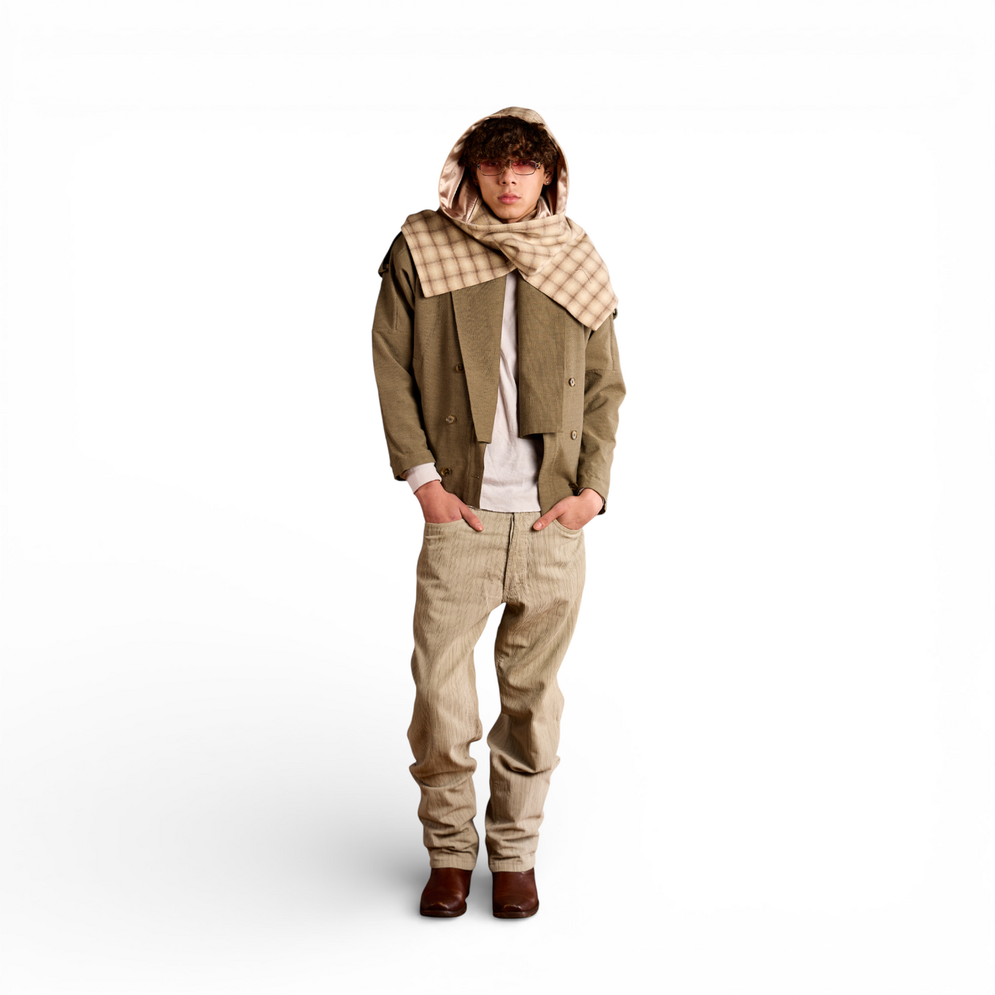 Rei's "French Vanilla" Hooded Scarf II