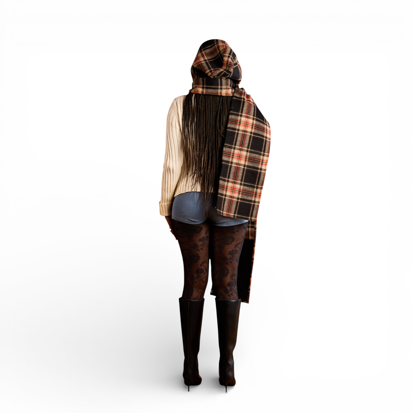 Rei's "Berry Berry" Hooded Scarf II