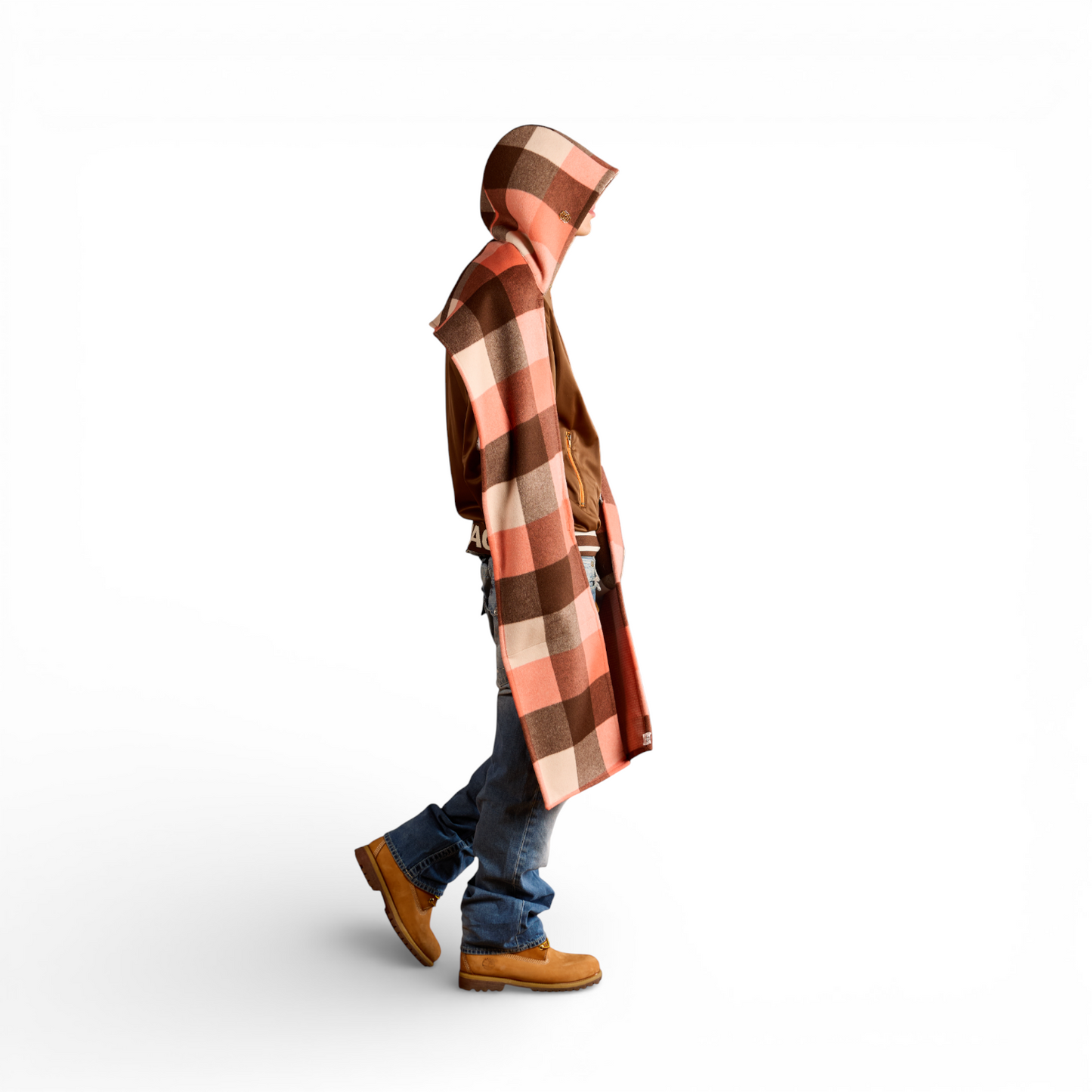 Rei's "Pecan Pink" Hooded Scarf II