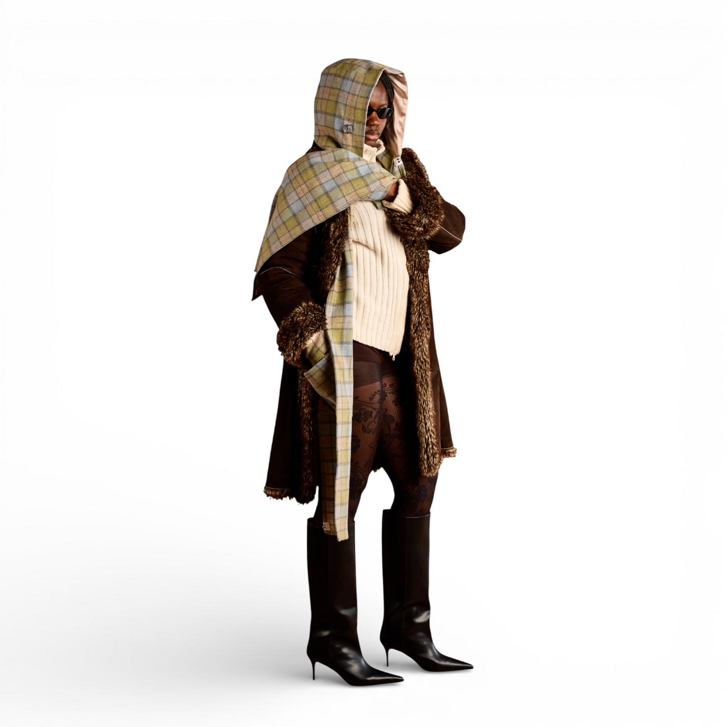 Rei's "Sea Moss" Hooded Scarf II